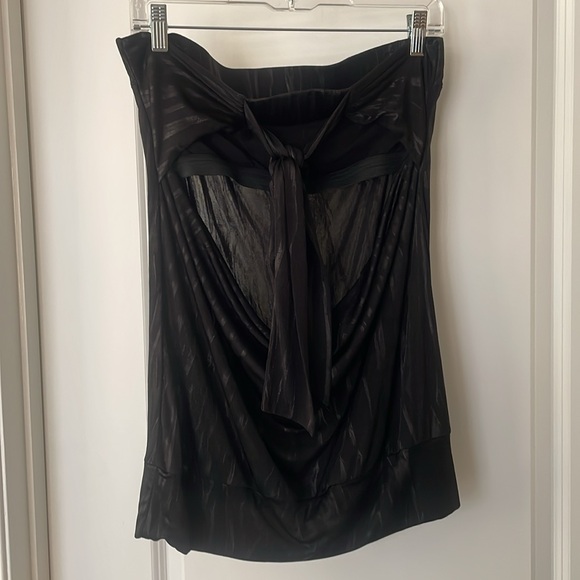 Guess Jeans Womens Strapless Open back Top size Large - Picture 2 of 4